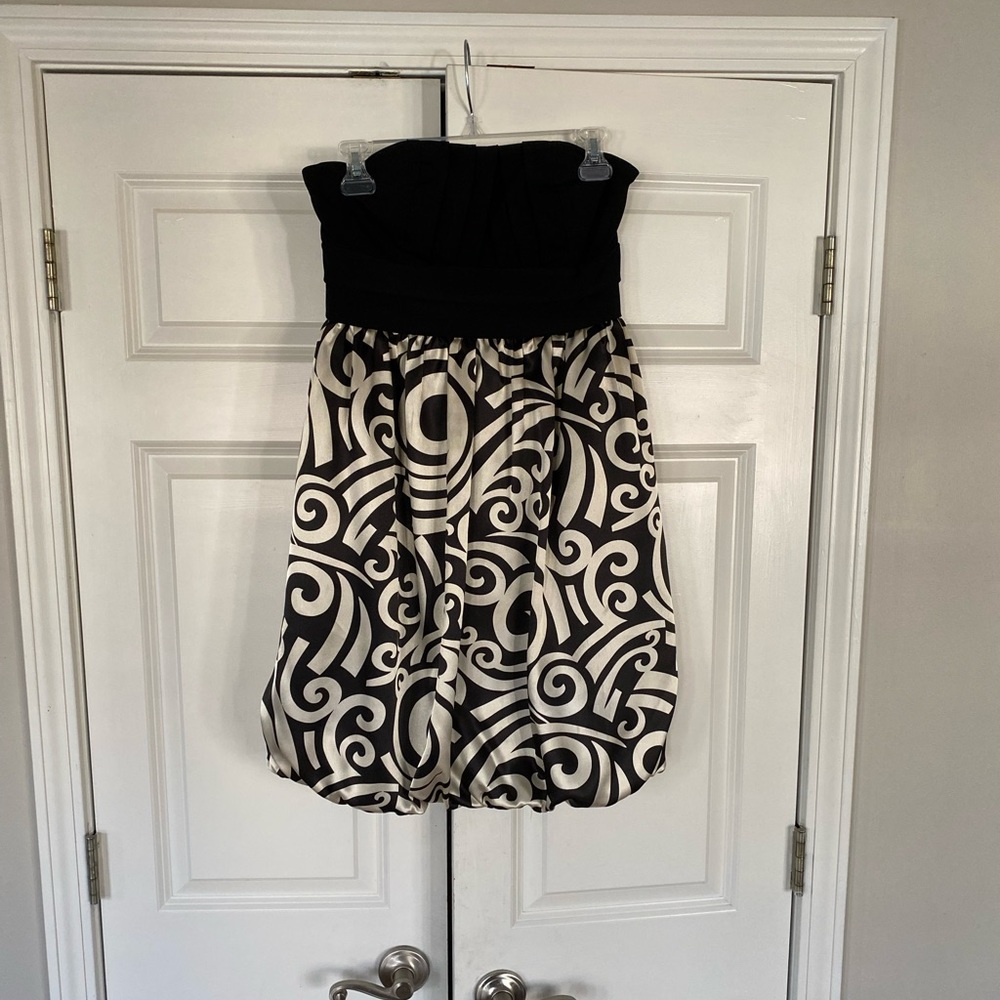 London Times Strapless Empire Babydoll Dress Size 6